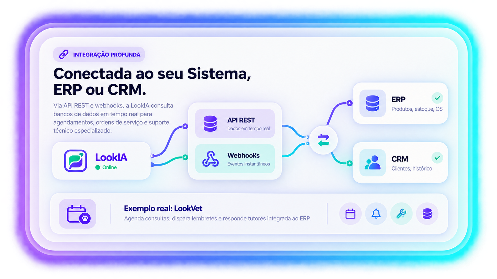 Integração LookIA API REST & Webhooks ERP CRM